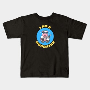 I Am A Moosician | Cow Pun Kids T-Shirt